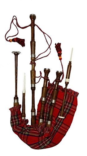 Tartan City Schottischer Dudelsack Palisanderholz, Silberfarben, C-Dur