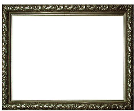 Barockrahmen Silber fein verziert, 337 ARG, Leerrahmen 50x70 cm