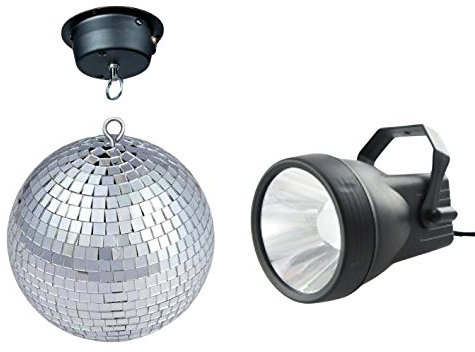 Karma Italiana DJ 308LED Espejo estroboscopio y luz disco - Accesorio de discoteca (Espejo, 1 lámpara(s), 3 W, 110-220)