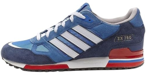 Adidas Originals Herren-ZX 750 Schuhe (43 1/3, blau / rot / weiß)