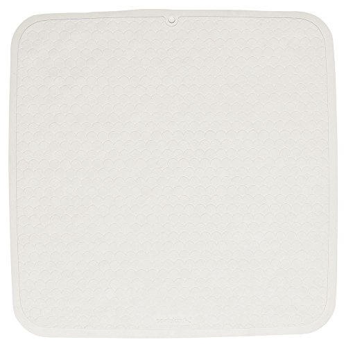 Sealskin Rubelle Duscheinlage aus hautfreundlichem Gummi, Sicherheitseinlage für Dusche und Badewanne, Farbe: Weiß, Größe: 52x52 cm