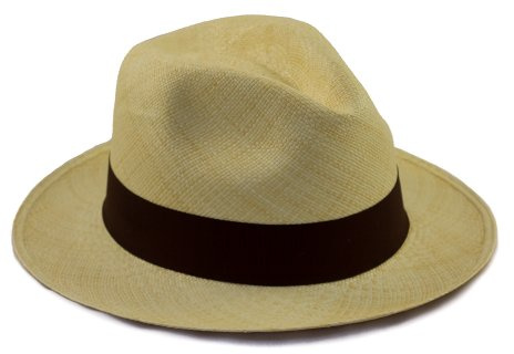 Tumia LAC Genuine Hand Woven Fedora Panama Hat - Rollable