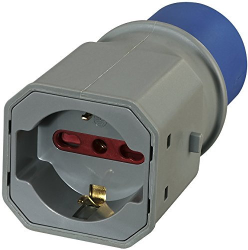 Electraline 80863 Adattatore Spina a 3 Poli Industriale, Grigio