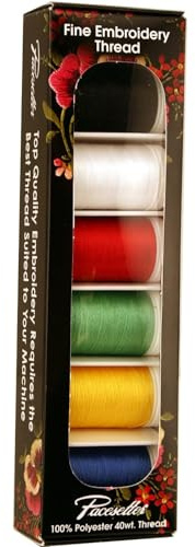 Brother SAEP706 6 Pack of Machine Embroidery Thread