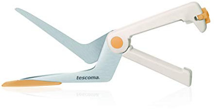 Tescoma Forbici Pizza Delicia, Acciaio, Bianco/Giallo, 32 x 9 x 2.9 cm
