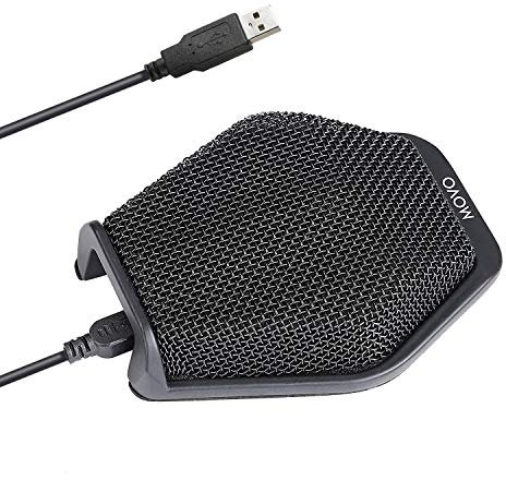 Movo MC1000 Konferenz-USB-Mikrofon für Computer-Desktop und Laptop mit 180° / 20' langem Aufnahmebereich Kompatibel mit Windows und Mac für Diktat, Aufnahme, YouTube, Konferenzgespräch, Skype