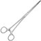 May Pince en acier inoxydable 25 cm de long - Pointe courbée et dentelée | Pince de précision pour loisirs, artisanat & premiers secours