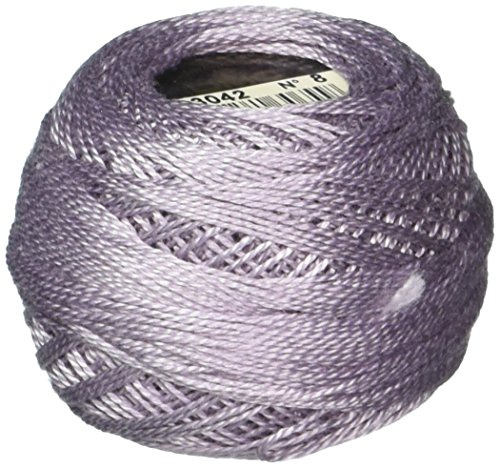DMC 116 8-3042 Pearl Cotton Thread Balls, Light Antique Violet, Size 8