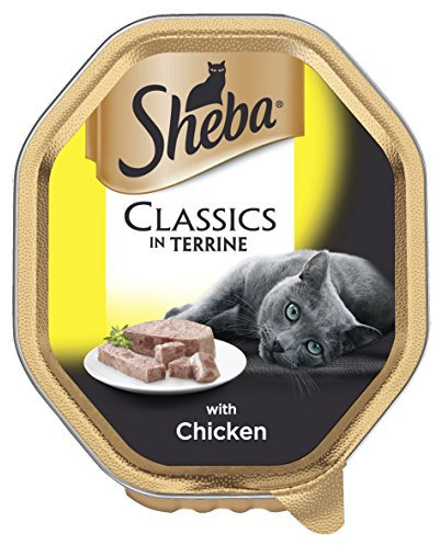 Sheba Classics Cat Tray with Chicken in Terrine, 85 g