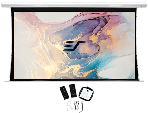 ELITE SCREENS schermo motorizzato Saker Tab Tension bianco 266 x 149 cm, 16:9 formato 120 pollici, MaxWhite FG panno, SKT120XHW-E10