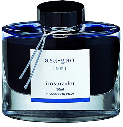 PILOT Iroshizuku Fountain Pen Ink – 50 ml Bottle – Asa-gao Morning Glory (Vivid Purplish Blue) (japan import)