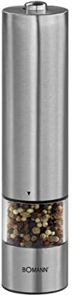 Bomann PSM 437 N CB - Macina sale e pepe elettrico - Macinazione costante - Acciaio inox