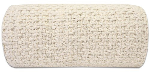 Sweet Home Collection 100% Fine Cotton Luxurious Basket Weave Blanket, Ivory King (Pack of 1)