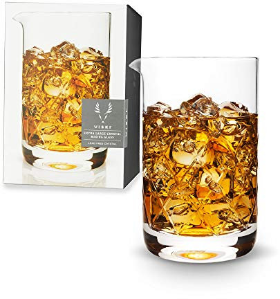 VISKI Professional Crystal Mixing Glass, Multi-Colour, 12 x 20 x 25 cm
