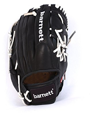 BARNETT GL-125 Gant de Baseball Cuir 12,5, pour droitier REG, Noir