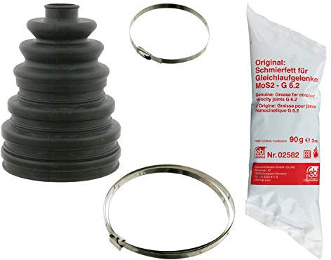 febi bilstein 27730 Achsmanschettensatz universell verwendbar, mit Metallschellen, 1 Stück