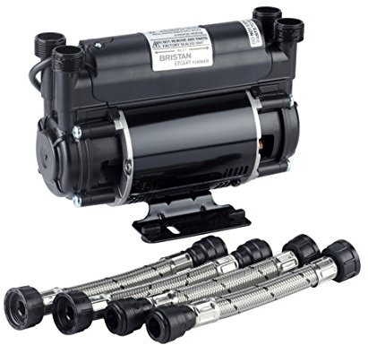 Bristan ST PUMP20TN 2 Bar Twin Ended Shower Pump , Black