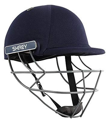Shrey Performance Mild Steel Visor Crickethjälm, herr L (marinblå)