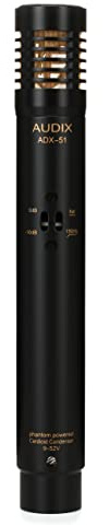 AUDIX AX ADX51 Electret Condenser Microphone – Studio-Grade Mic for Overheads, Cymbals, Acoustic Instruments & Ambient Recording