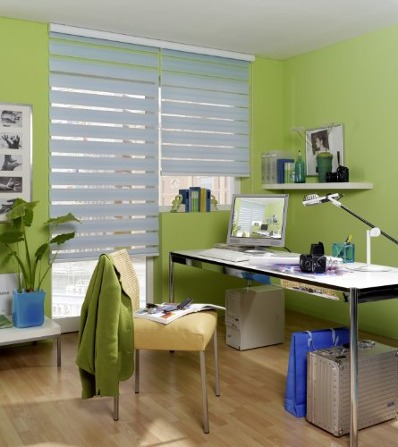 DUO DOPPEL ROLLO DOPPELROLLO KETTENZUGROLLO 120cm breit x 180cm lang grau