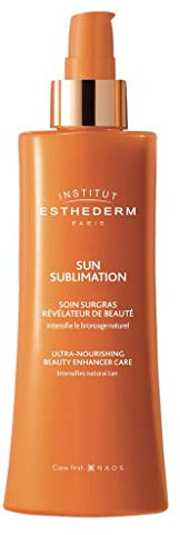 Institut Esthederm - Soin Surgras Révélateur de Beauté - Sun Sublimation - Sublime le Bronzage des Peaux Mates ou Très Bronzées - Très Faible Protection - Flacon 150ml