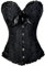 Everbellus Sexy Bustier Femme Gothique Dentelle Ventre Plat Corset Top Noir 5XL