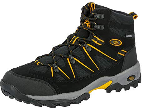 Brütting Herren Mount Hunter High Trekking-& Wanderstiefel, Schwarz Gelb, 43 EU