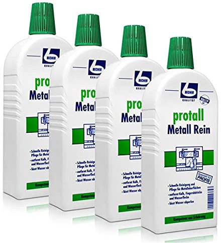 4x protall Metall Rein, 500ml | Flasche (500 ml)