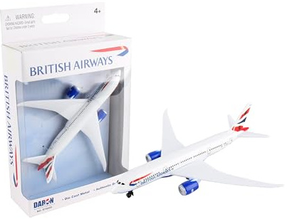 Daron Toy Airplane – British Airways – Die-Cast Metal Model Airplane Toy with Plastic Parts for Kids Ages 3+