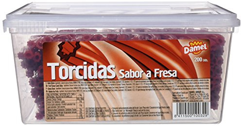 Damel - Torcidas - Sabor a fresa - 200 unidades