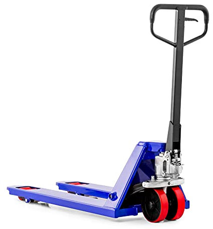 Pallit Hubwagen 2500 kg Palettenwagen 1150 mm Gabellänge PU Rollen Robuster Gabelhubwagen mit PU Polyurethan Rollen Handhubwagen aus Stahl, langlebig Palettenhubwagen SIX