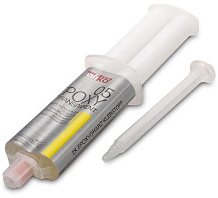 magnet-shop 5 Minuten EpoxyKleber 2-Komponenten Klebstoff für Metall, Holz, Keramik, Stein, Kunststoffe, Beton - Farblos, Flüssig, Wasserfest, Schnelltrocknend, 25 ml