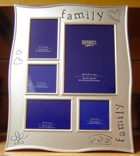 Shudehill Family 5 Picture Multi Silver Photo Frame Gift-65205