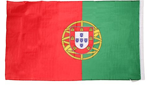 Generic Drapeau National Bannière Fête National Occasion Sport Football Soccer Olympique 5x3ft / 90x150 cm - Portugal
