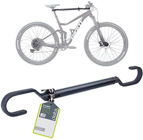 Bicycle Crossbar Adaptor by Delta Cycle, Bike Bar Adapter for Bike Rack - Quick Release Clamps Instantly Adjusts to Fit Cruiser Bikes, MTBs - Max 32.25 Min 23 Telescoping Bike Rack Adapter Bar