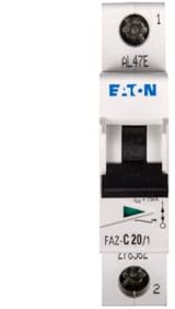 EATON FAZ-C20/1 Interruptor Automático Magnetotérmico FAZ, 20A, 1P, Curva C, Caja de 12
