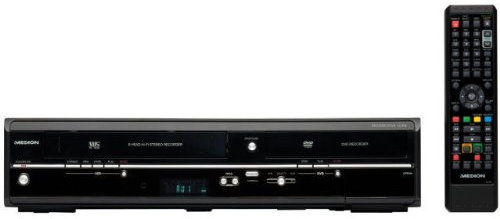 MEDION MD 83425 - Registratore DVD/VHS (tuner DVB-T e analogico, HDMI, USB, funzione di copia E70004, Timeshift, EPG, upscaling fino a 1080 p)