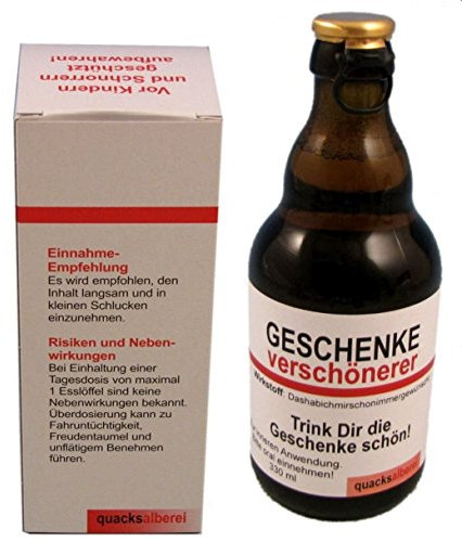 quacksalberei Witzige Bierflasche Geschenke-Verschönerer, Bier 0,33 l