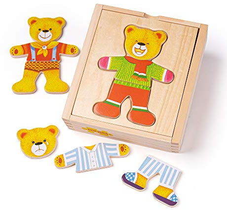Bigjigs Toys Mrs Bear Dress Up Puzzle with Storage Box