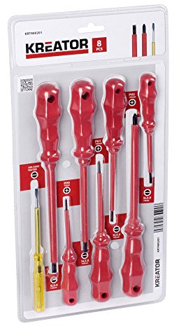 KREATOR KRT400201 - Destornillador aislado set 8pcs