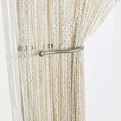 John Aird Jazz Glitter String Curtain Panel (Cream)