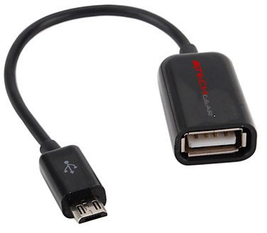 TECHGEAR Micro USB OTG Adapter Kabel für USB Host-Modus funktioniert kompatibel mit Sony Xperia X, XA, Xperia Z, Z1, Z2, Z3, Z5, Z5 Premium, Xperia Tablet Z, Xperia Z2 Tablet, Xperia Z3 Tablet