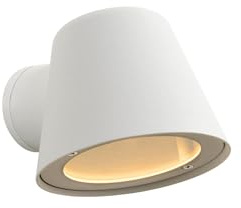 LUCIDE DINGO-LED - Applique murale Intérieur/Extérieur - LED Dim. - GU10-1x5W 3000K - IP44 - Blanc