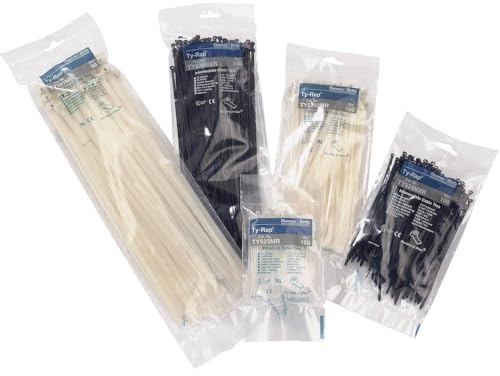 Thomas & Betts ty-rap Eurolot-Flansch, 4,8 x 295 mm, Polyamid, Schwarz