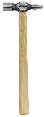 Dekton 20mm Cross Pein Hammer With Wooden Handle-Precision Tool For Metalworking & Construction| Durable Forged Steel| Ergonomic Wooden Grip|Ideal For Blacksmithing, Automotive Work, Heavy-duty Hammer