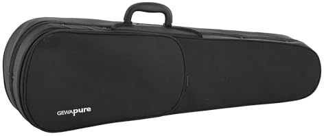 PURE GEWA Estuche para violín negro con pequeño bolsillo para partituras 3/4