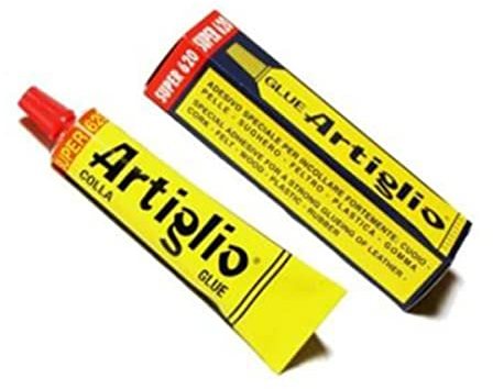 Artiglio Colla Adesivo Per Cuoio, Pelle, Sughero, Feltro, Legno, Plastica E Gomma, Tubetto 150 Ml, Giallo