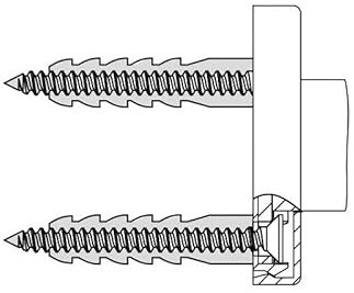 HEWI Befestigungsmaterial Serie 801 Rosettenbefestigung fuer Haltegriffe BM211