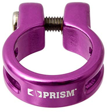 KHE PRISM BMX Sattelklemme 7005 Aluminium pink lila purple 28,6mm Laserlogo 24g