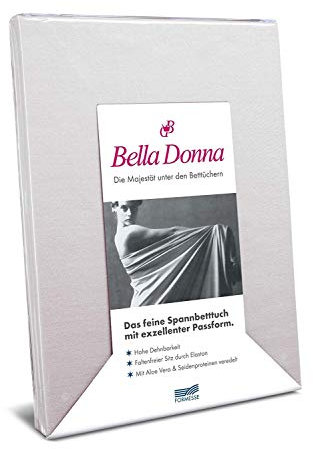 Formesse Spannbettlaken Bella Donna Jersey für Matratzen & Wasserbett 90-190 x 100-220 cm in Silber